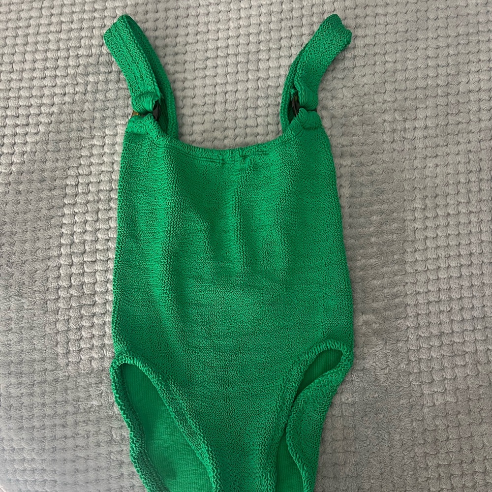 Hunza G Green One Piece Swimsuit